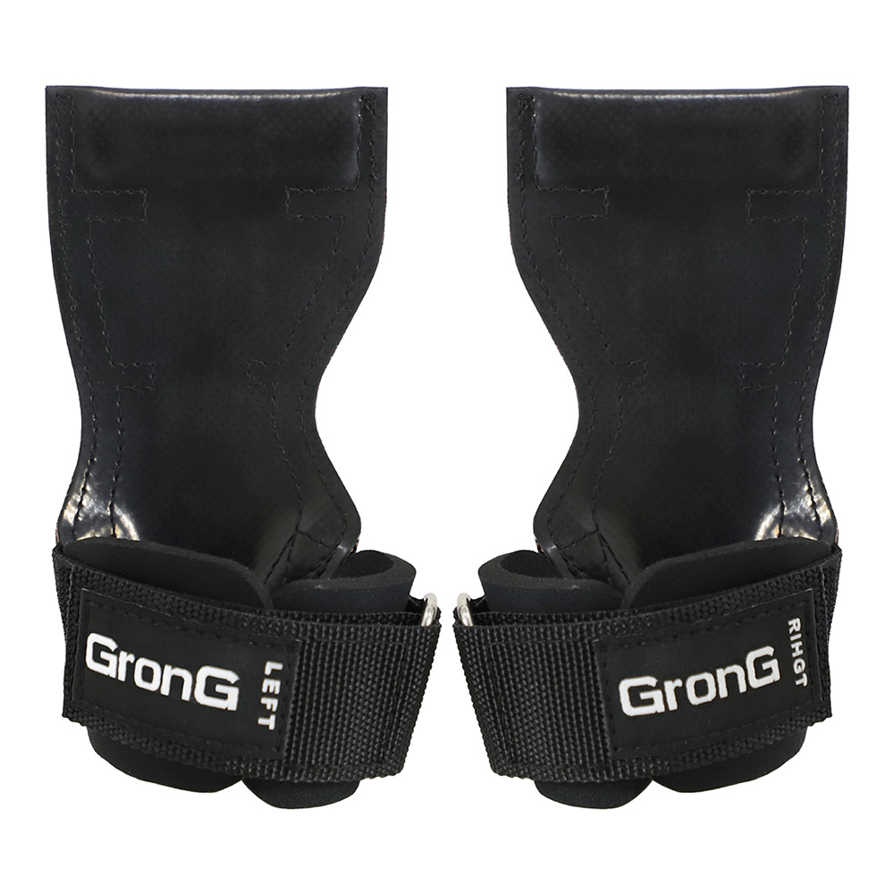 GronG(グロング) パワーグリップ 筋トレ メンズ レディース 両手セット 握力サポート 懸垂 ...