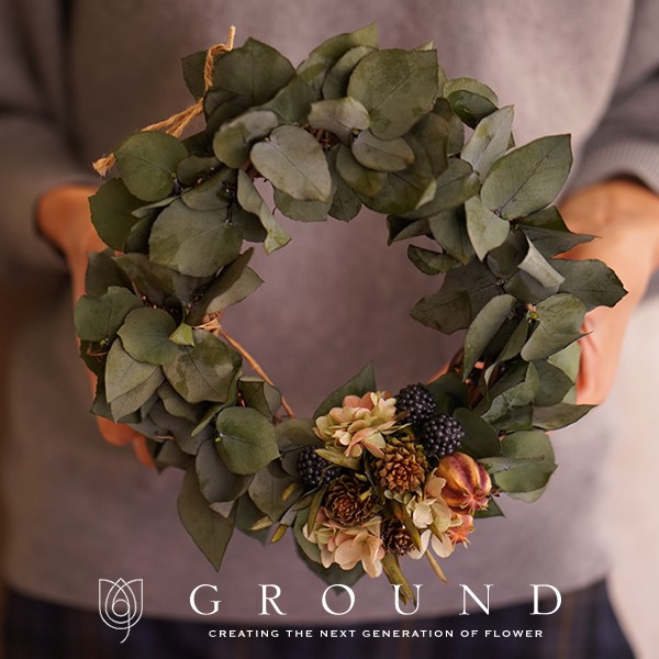 プリザーブドフラワー プレゼント ギフト 花 祝電 電報 結婚式 おしゃれ リース 開店祝い 新築祝い 送料無料 結婚祝い ユーカリ Pw 2 Ground 通販 Yahoo ショッピング