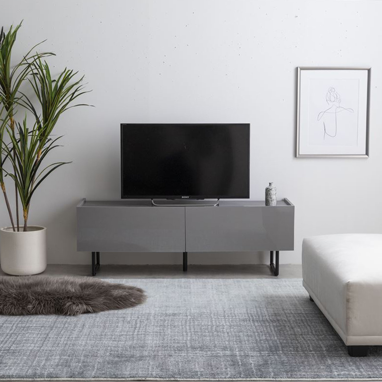 テレビ台 幅120cm 石目調 ロータイプ グレー テレビ台 AQU 120cm幅 テレビボード ローボード ロータイプテレビ台