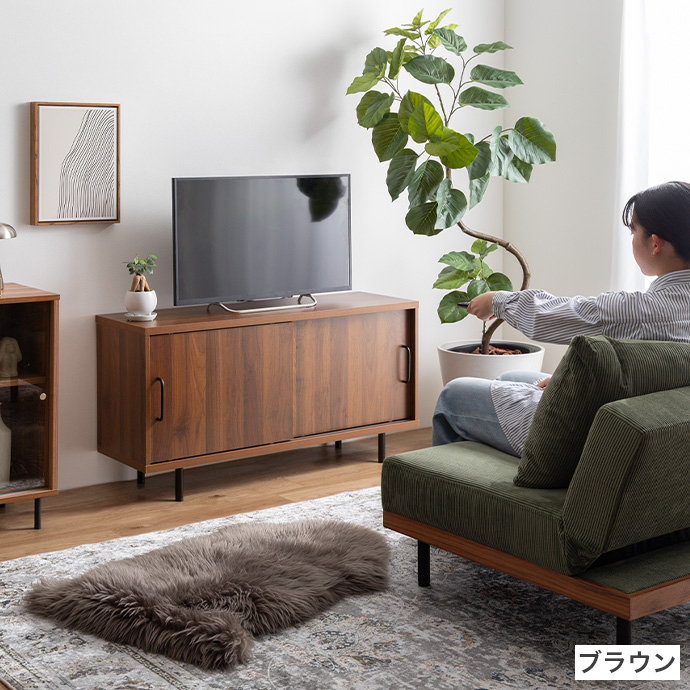 テレビ台 テレビボード RUNA 110cm幅 組み立て品 ローボード ロー