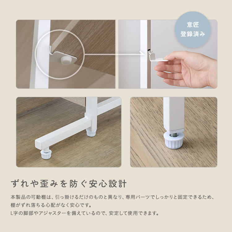 キッチンカウンター 幅120cm キッチンラック 両面収納 カウンター