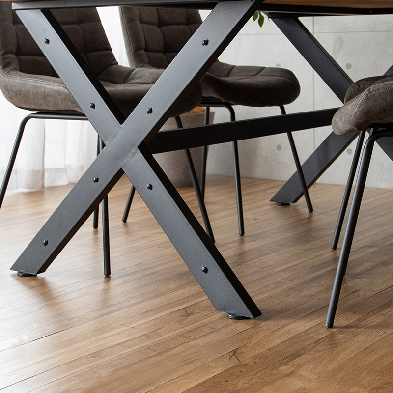 ダイニングテーブル INSTAR 2台セット ブラウン・ナチュラル・ダークブラウン 全3色 150×80cm 天然木 無垢材 カフェ 飲食店 でも