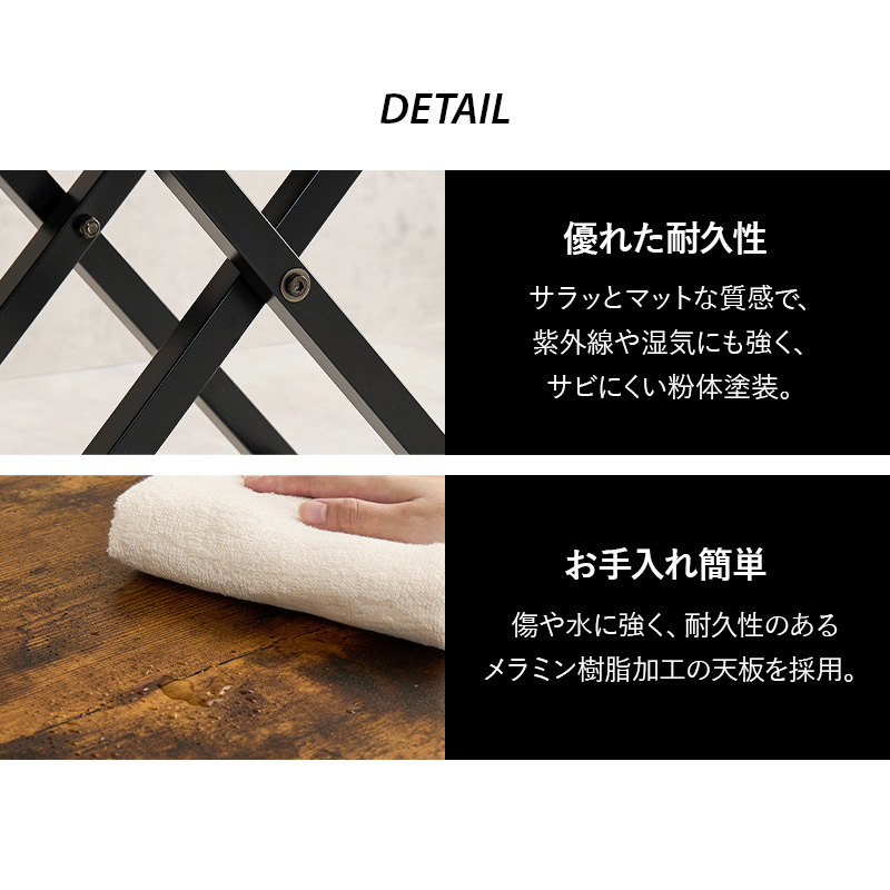 昇降テーブル 昇降デスク LIFTリフティング 幅34×奥行34×高さ45cm ビンテージ調 グレー ブラウン 完成品 ローテーブル ガス圧式 センターテーブル_10