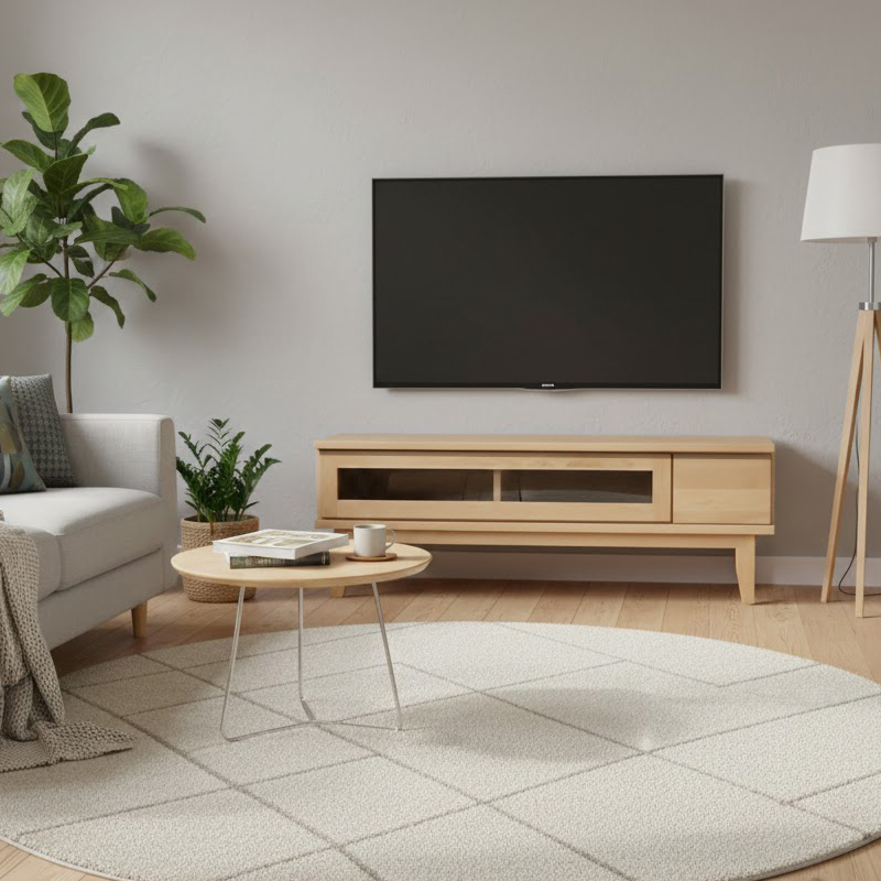 MINT テレビ台 天然木 国産 テレビボード 120cm 完成品 TVボード 