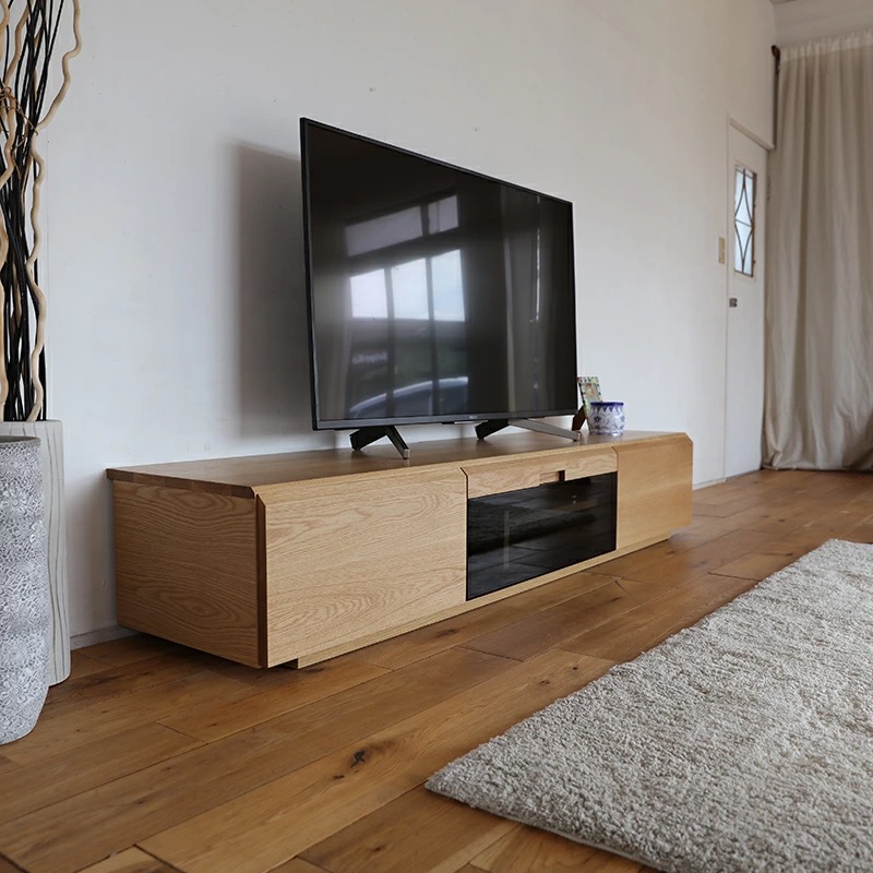 テレビ台 180cm テレビボード ブラウン ウォールナットオーク 無垢材