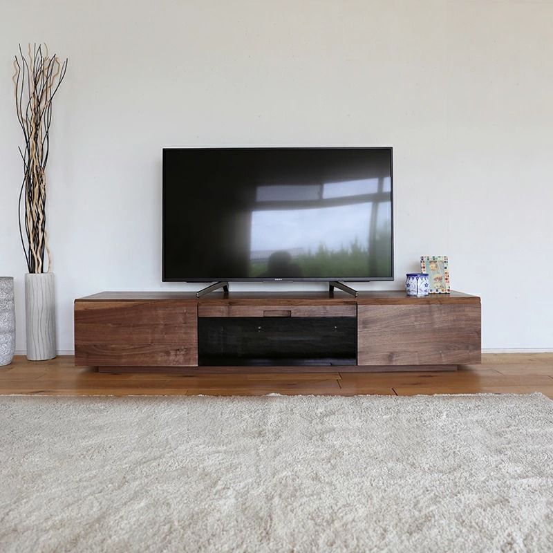 テレビ台 180cm テレビボード ブラウン ウォールナットオーク 無垢材