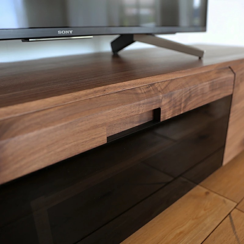 テレビ台 180cm テレビボード ブラウン ウォールナットオーク 無垢材