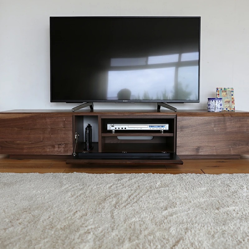 テレビ台 180cm テレビボード ブラウン ウォールナットオーク 無垢材