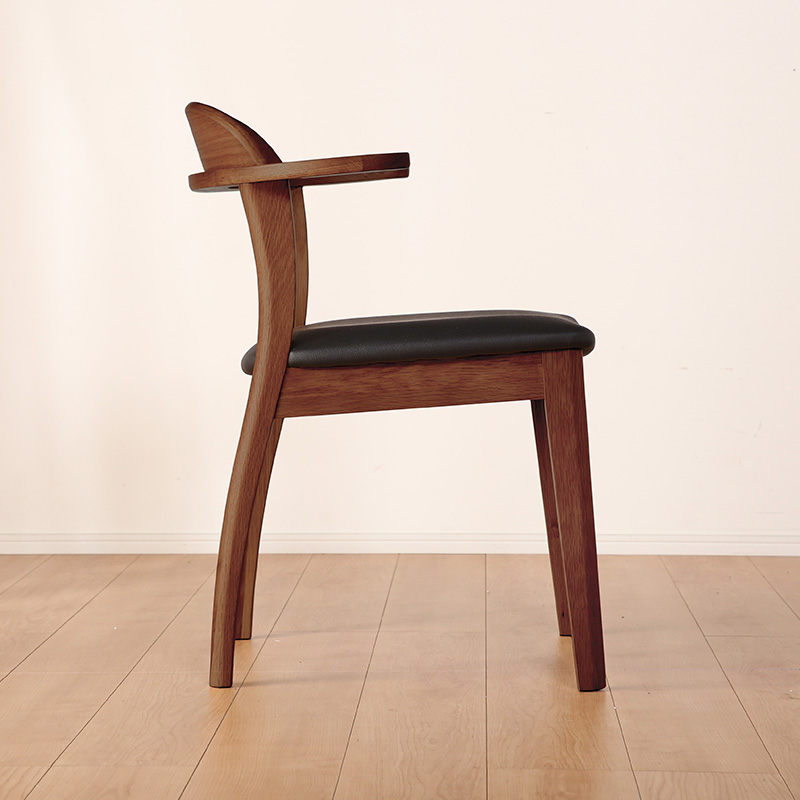 さな 椅子 1脚 ブラウン ダイニングチェアー PNS 1脚単品 ブラウン色 全2色 横幅58cm