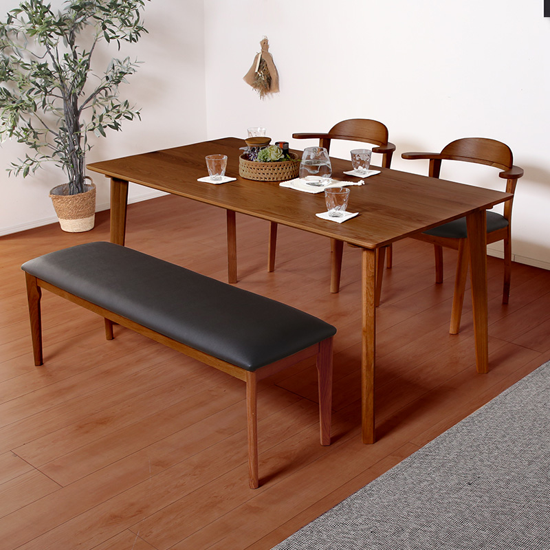 ブラウン木製ダイニングテーブル 関家具 公式店 ダイニング ダイニングテーブル テーブル 180cm
