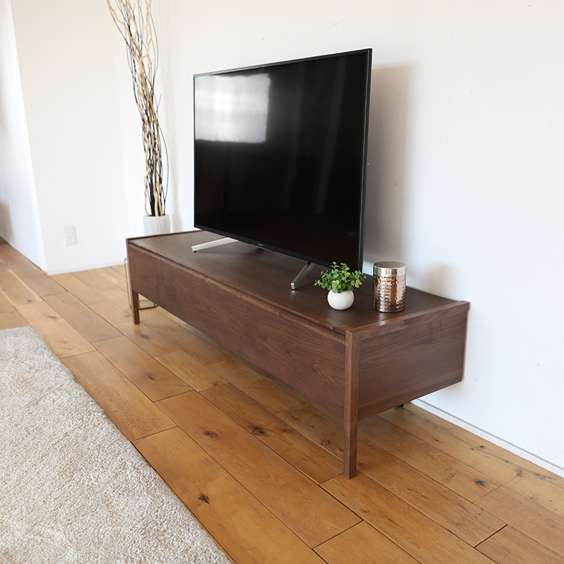 テレビ台160cm テレビボードセット 左タイプキャビネット ブラウン