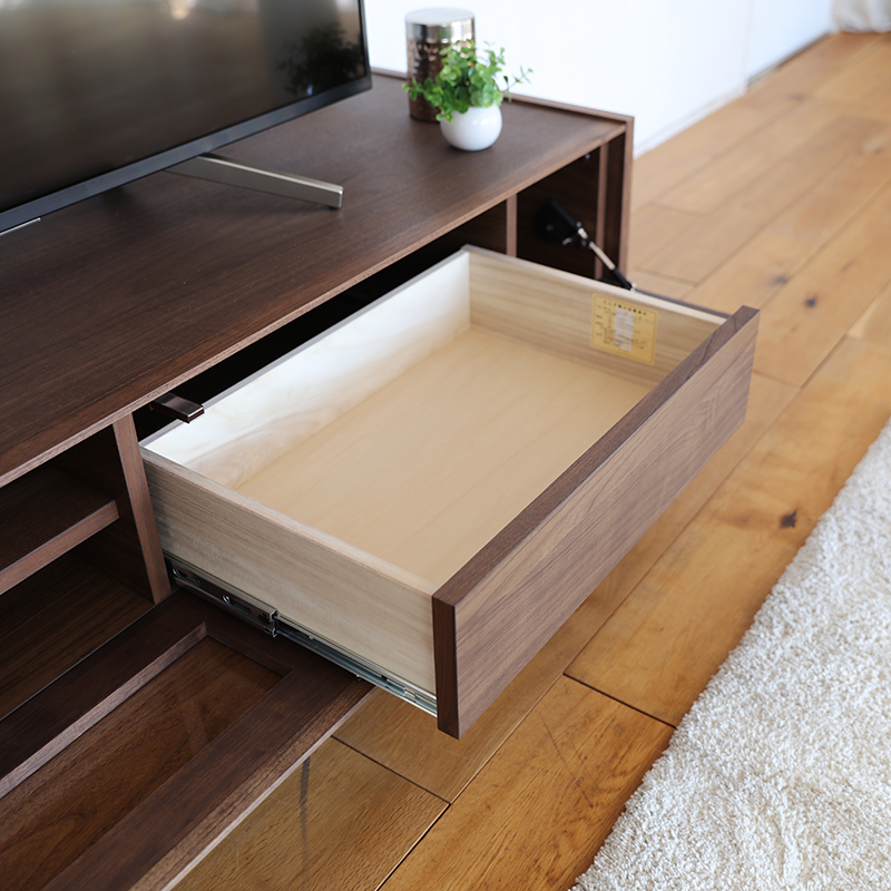 テレビ台160cm テレビボードセット 左タイプキャビネット ブラウン