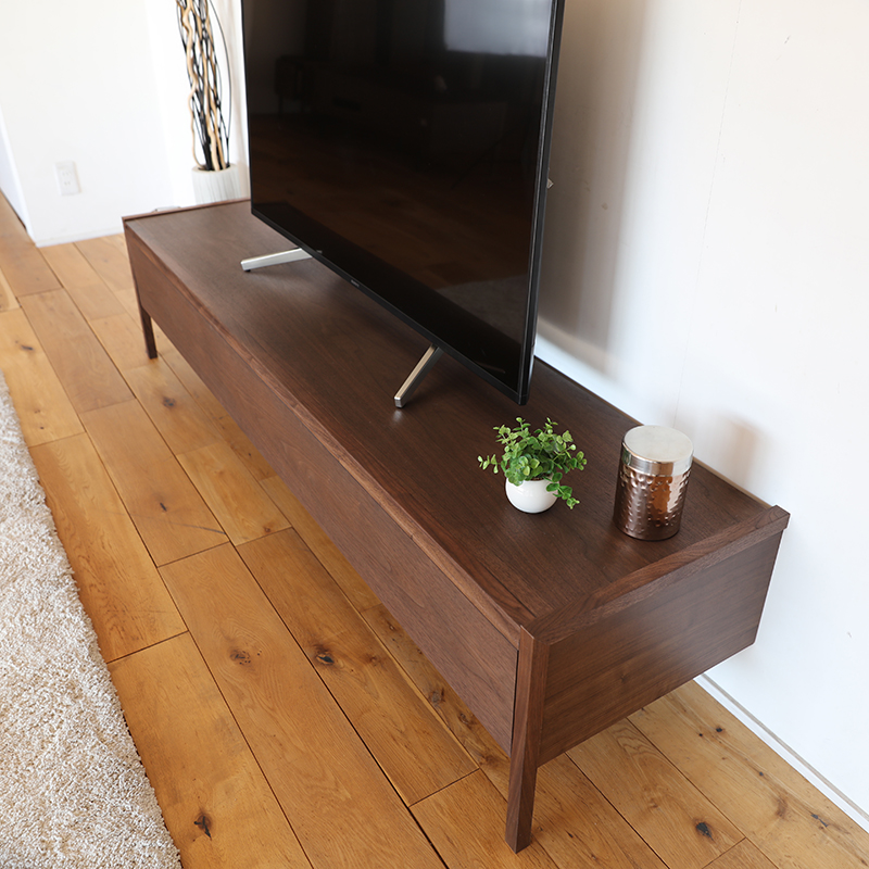 テレビ台 180cm テレビボードセット左タイプ ブラウン ウォールナット