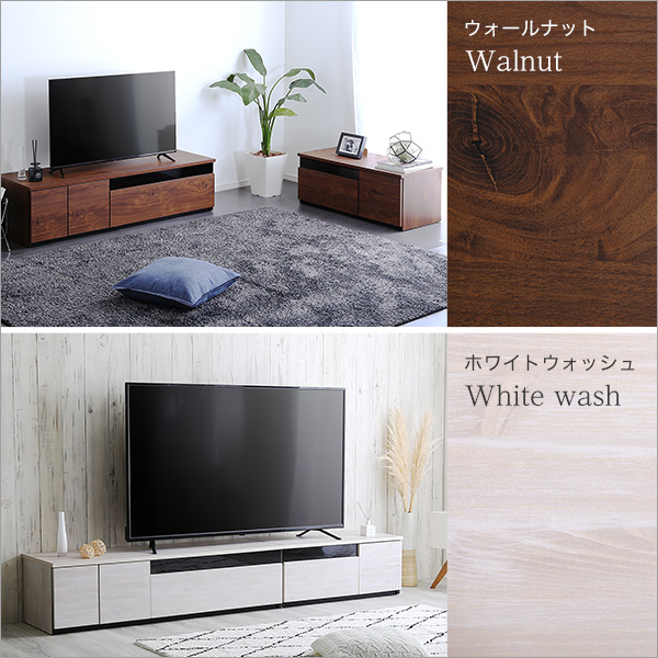 5%OFFクーポン配布中 日本製 テレビ台 テレビボード 230cm幅 木目柄 ウォールナット 全4色 完成品 ワイド ローボード テレビ台  シンプル｜grove｜04