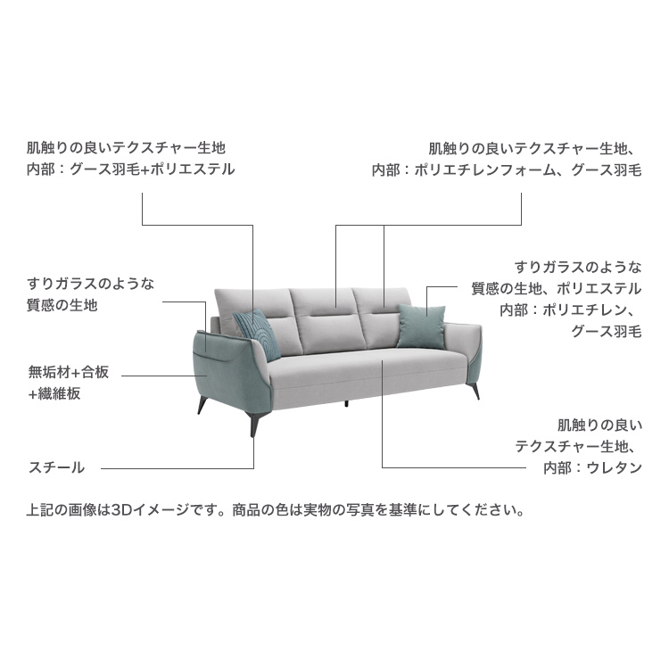 ソファ 4人掛けハイバック 肌触りの良いなめらかLeathaire レザー ソファ 4人掛けハイバック 肌触りの良いなめらかLeathaire レザー