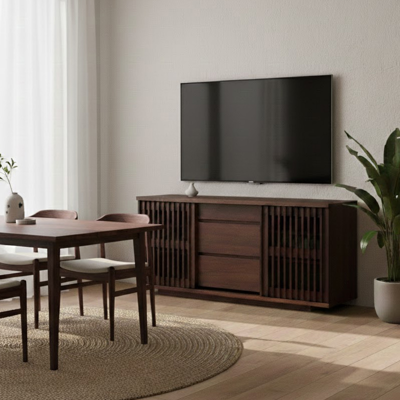 リビングボード サイドボード 150cm 国産 大川家具 無垢