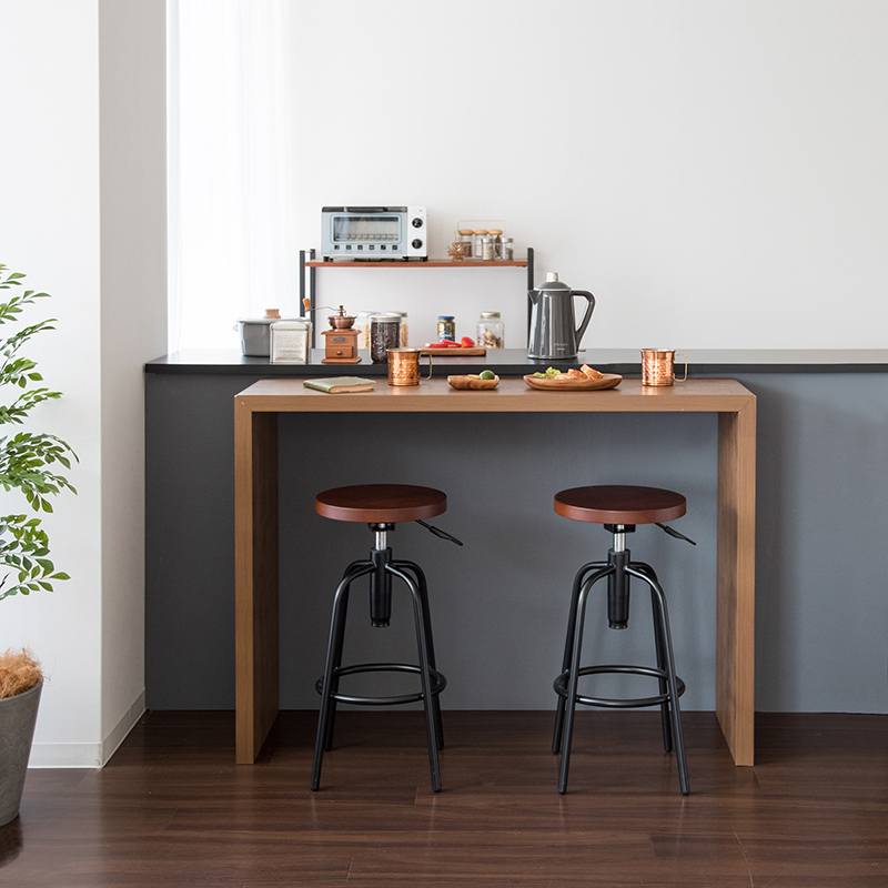 Amazon｜ハイカウンターテーブル ラスティック柄 幅120×奥行45×高さ105cm 1台 【 カフェ テーブル 木製 傷つきにくい低圧メラミン天板  ストア・エキスプレス 】 61-801-92-1_6301-1017｜カウンターテーブル オンライン通販