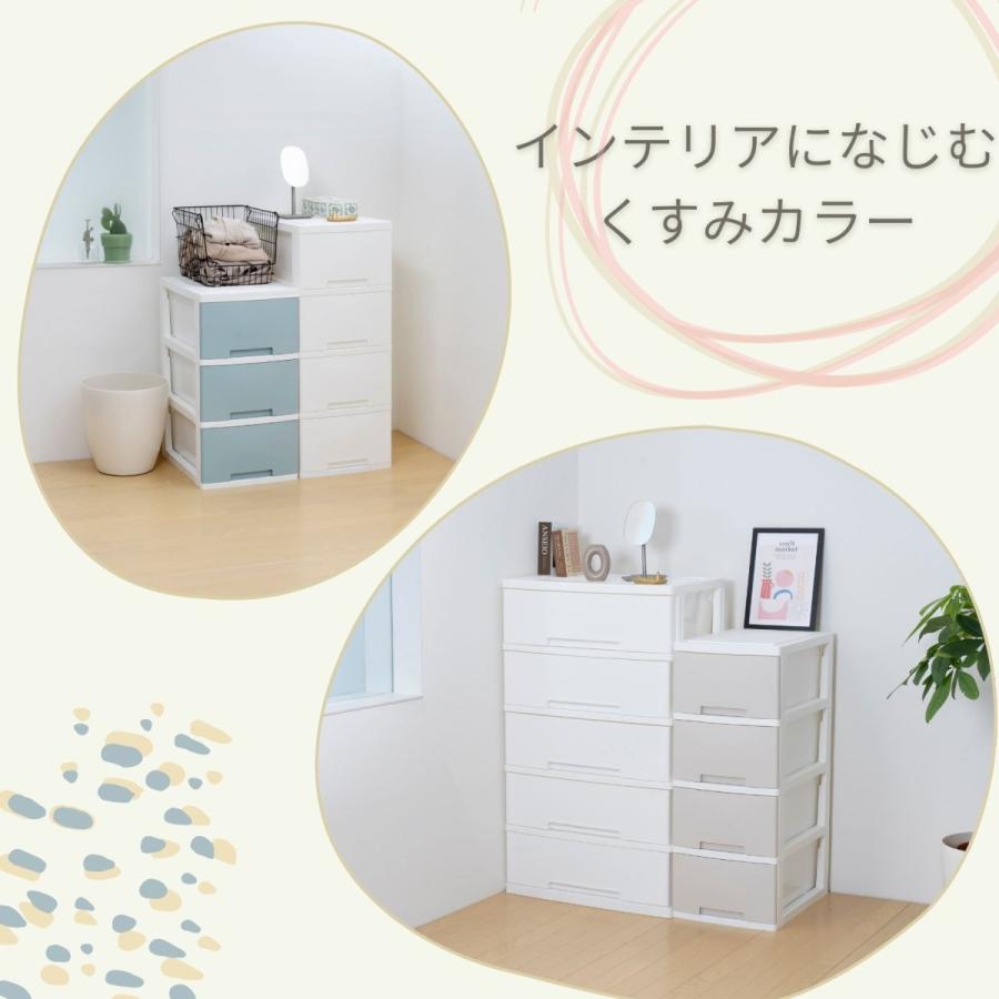 グリーンパル（GREEN PAL） 収納ケース 4段 スリム 衣装ケース