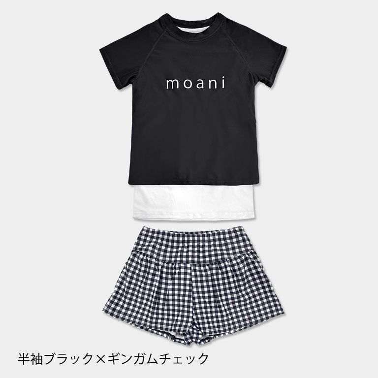 キッズ水着 セパレート 女の子 2点セット ショートパンツ Tシャツ 半袖