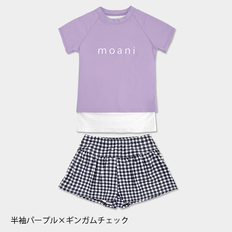 キッズ水着 セパレート 女の子 2点セット ショートパンツ Tシャツ 半袖