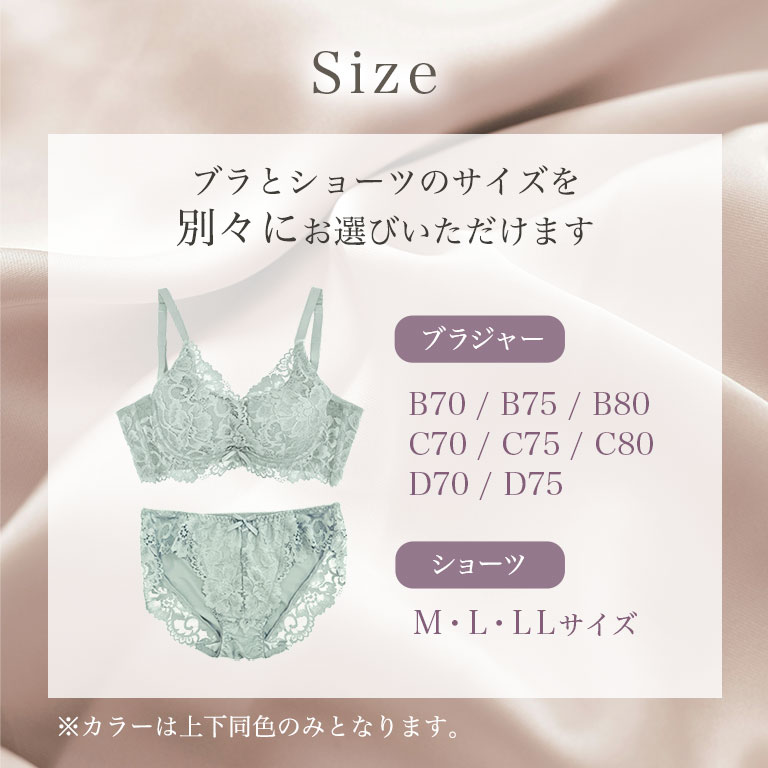 下着セット(未使用、新品) NEW】上下別サイズを選べる すっきり見える ナチュラル 補正 下着