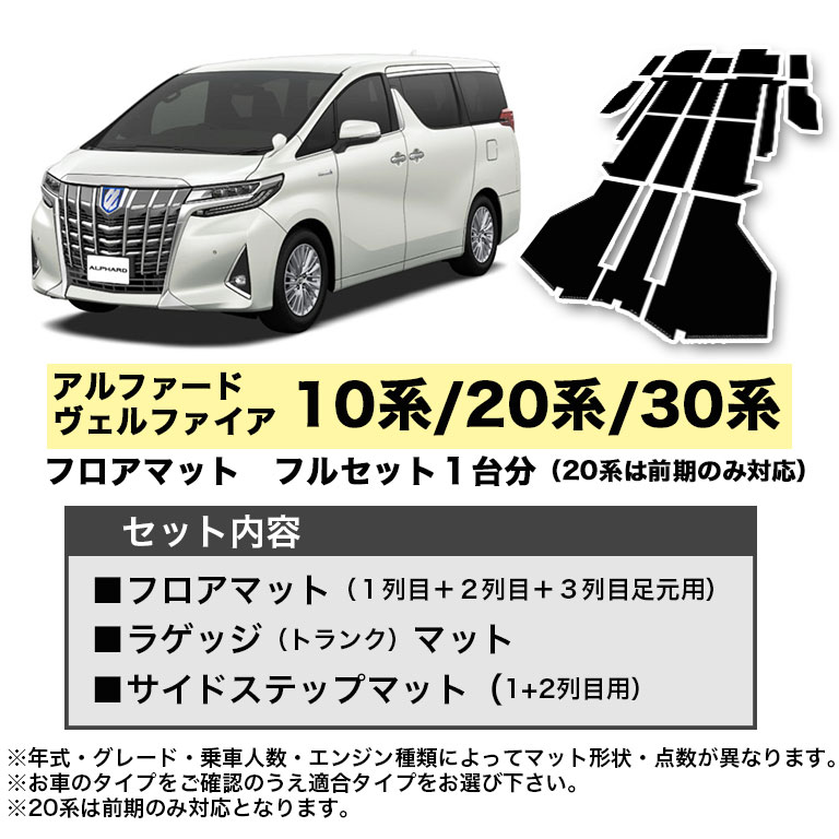 定番のお歳暮 30系 アルファード 前期 タイプブラック 純正 フロア