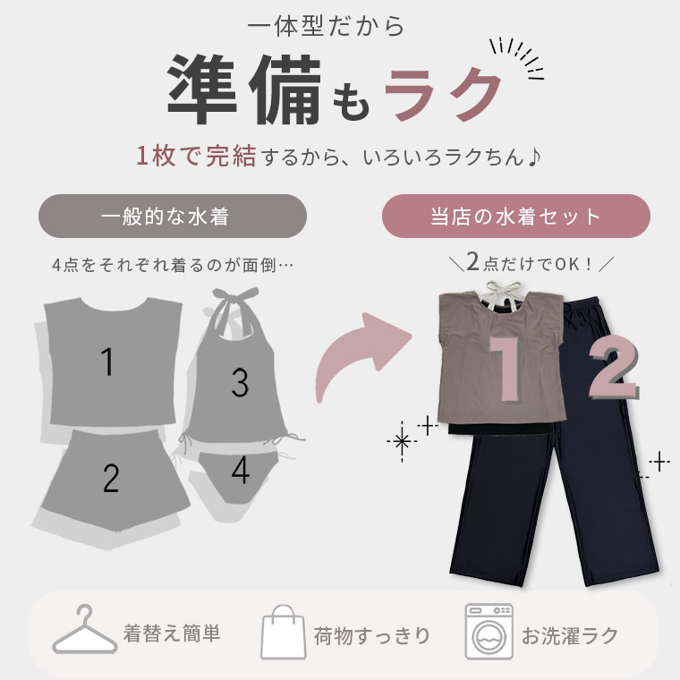 2点で完結!お腹が見えない! インナーがくっつ...の詳細画像3