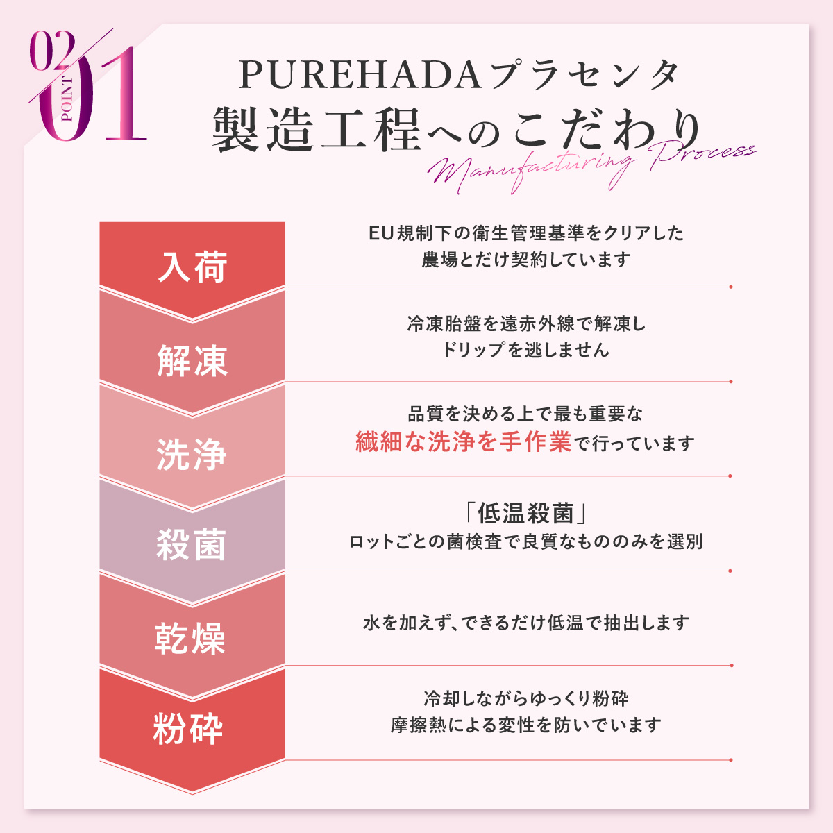 ヒアルロン酸 サプリ 飲む美容 50倍濃縮プラセンタ10,000mg/日 x 超低分子ヒアルロン酸 セラミド PUREHADA 3個セット 一日2粒目安｜growth-cv｜09