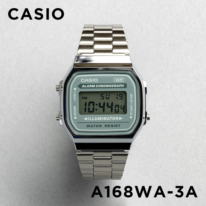 並行輸入品 10年保証 日本未発売 CASIO STANDARD MENS カシオ スタンダード A168WA 腕時計 メンズ 男の子 日付 チープカシオ チプカシ 安い デジタル メタル｜gryps｜02