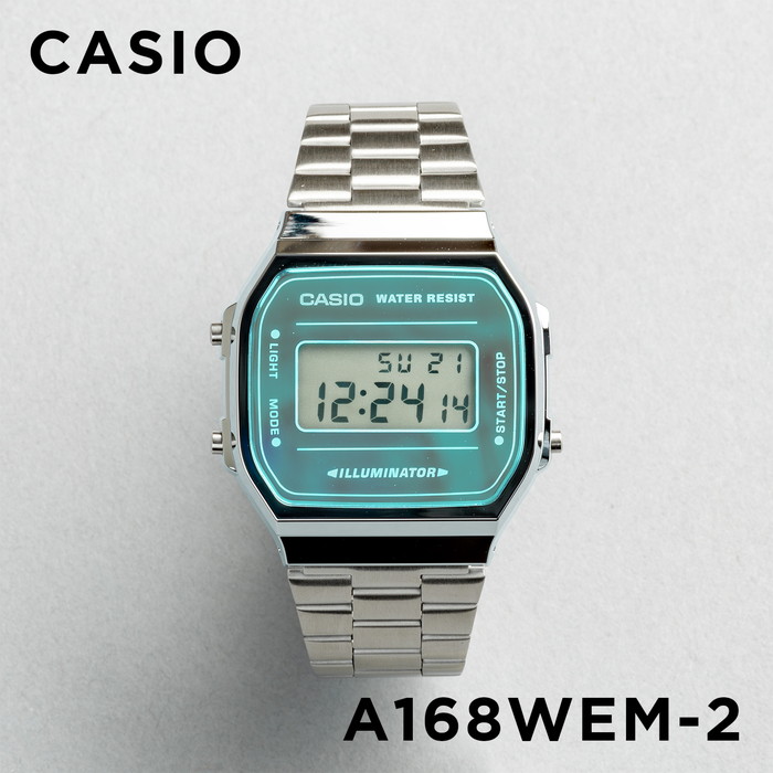並行輸入品 腕時計 メンズ レディース カシオ CASIO 安い デジタル メタル 日付 チープカシオ チプカシ 10年保証 日本未発売 スタンダード STANDARD A168WEM｜gryps｜03