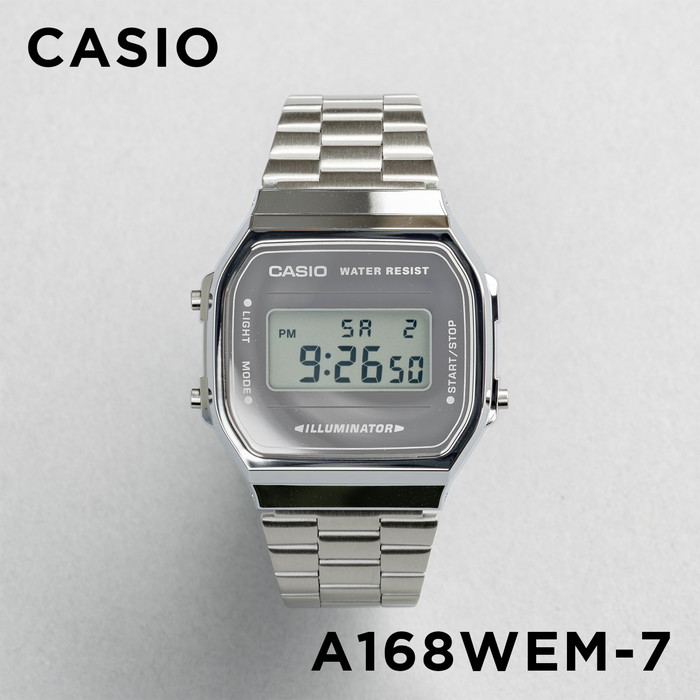 並行輸入品 腕時計 メンズ レディース カシオ CASIO 安い デジタル メタル 日付 チープカシオ チプカシ 10年保証 日本未発売 スタンダード STANDARD A168WEM｜gryps｜04