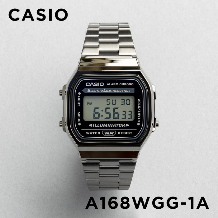 並行輸入品 腕時計 メンズ レディース カシオ CASIO 安い デジタル メタル 日付 チープカシオ チプカシ 10年保証 日本未発売 スタンダード STANDARD A168WGG｜gryps｜02