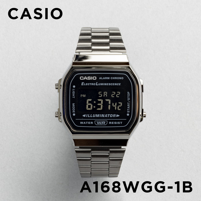 並行輸入品 腕時計 メンズ レディース カシオ CASIO 安い デジタル メタル 日付 チープカシオ チプカシ 10年保証 日本未発売 スタンダード STANDARD A168WGG｜gryps｜03