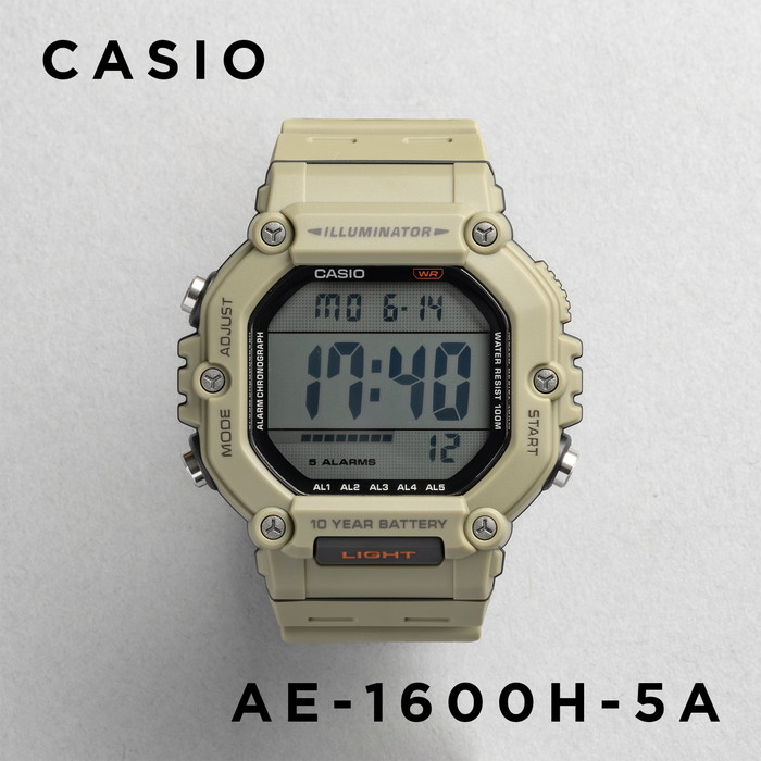 スタンダード デジタル CASIO STANDARD MEN カシオ AE-1600H 腕時計