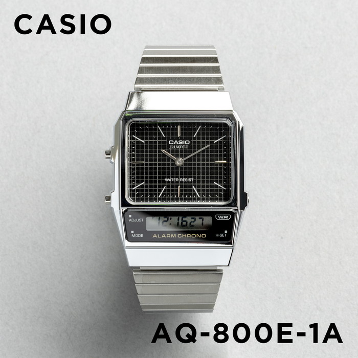 並行輸入品 10年保証 CASIO STANDARD MENS カシオ スタンダード 腕時計 時計 ブランド メンズ 男の子 チープカシオ チプカシ  アナデジ フルメタル シルバー