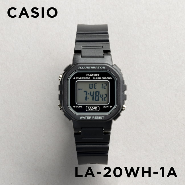 並行輸入品 10年保証 日本未発売 CASIO STANDARD LADYS カシオ スタンダード LA-20WH 腕時計 時計 ブランド レディース チープ チプカシ デジタル 日付｜gryps｜02