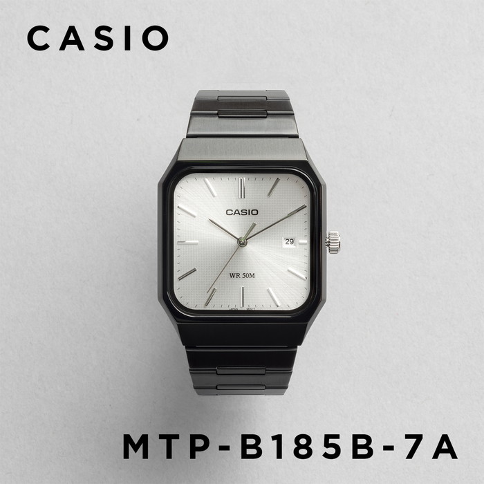 casio 腕時計　MTP-B185D 新品未使用　ブラック スタンダード（CASIO） 並行輸入品 10年保証 日本未発売 CASIO