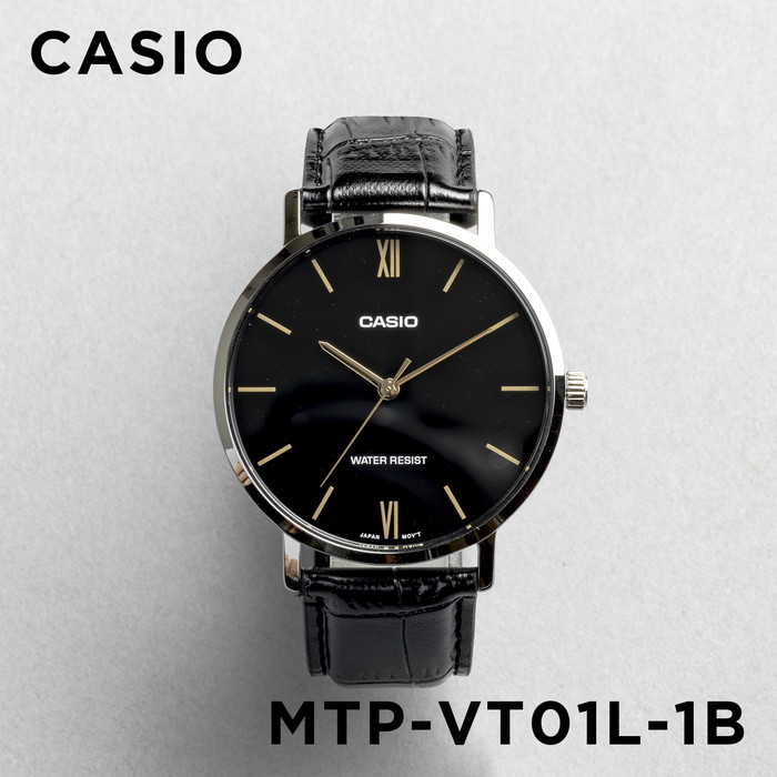 並行輸入品 10年保証 日本未発売 CASIO STANDARD MENS カシオ スタンダード MTP-VT01BL.GL.L 腕時計 時計 ブランド メンズ チープ チプカシ アナログ レザー｜gryps｜02