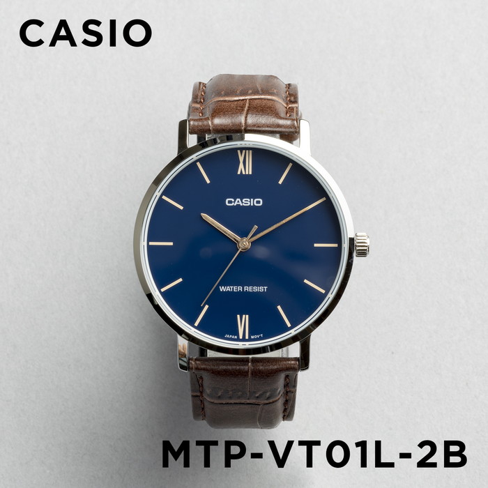 並行輸入品 10年保証 日本未発売 CASIO STANDARD MENS カシオ スタンダード MTP-VT01BL.GL.L 腕時計 時計 ブランド メンズ チープ チプカシ アナログ レザー｜gryps｜04