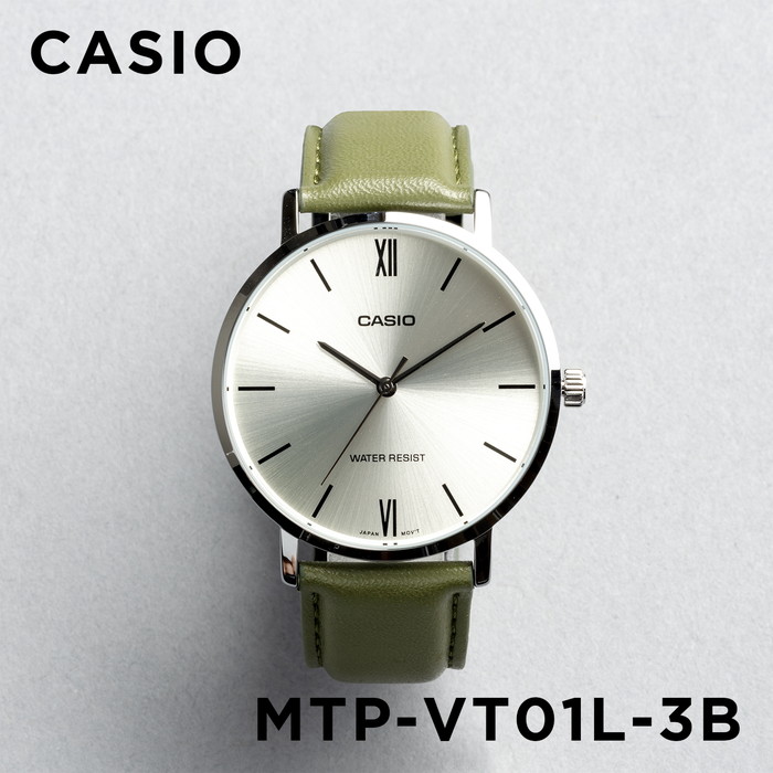 並行輸入品 10年保証 日本未発売 CASIO STANDARD MENS カシオ スタンダード MTP-VT01BL.GL.L 腕時計 時計 ブランド メンズ チープ チプカシ アナログ レザー｜gryps｜05