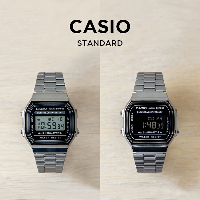 CASIO STANDARD カシオ スタンダード A168WEGB-1B 腕時計 時計