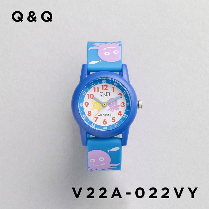 CITIZEN Q&Q KIDS シチズン V22A 腕時計 時計 ブランド キッズ 子供 男の子 女の子 逆輸入 男子 女子 チプシチ アナログ 防水 日本未発売 ギフト プレゼント | Q&Q | 22