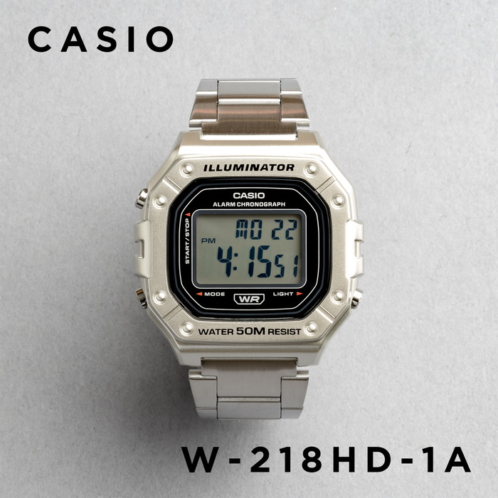 スタンダード デジタル CASIO STANDARD MENS カシオ W-218HD 腕時計