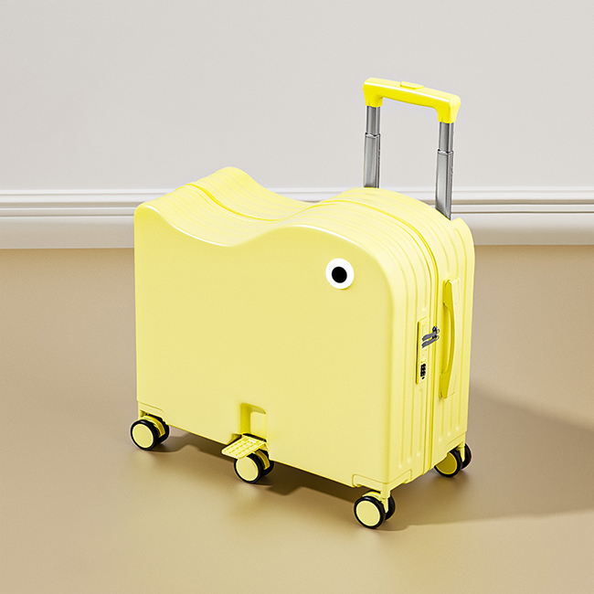 乗れるキャリーケース スーツケース 子供用 キッズ ステップ付き 六輪