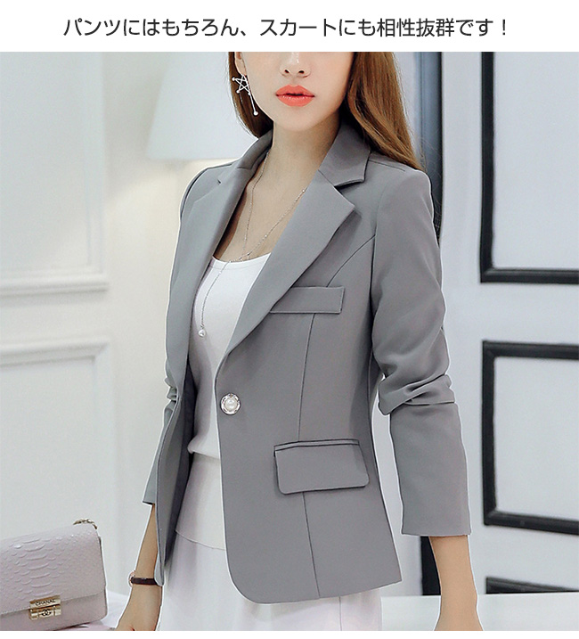 テーラードジャケット スーツジャケット レディース アウター 大きい