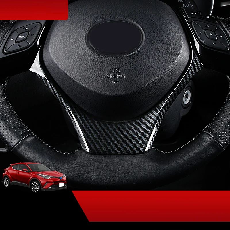 全商品対象が トヨタ C HR CHR 2017 2020用カーボン製室内装飾品パネルカバー LHD用エア出口フレーム レバー