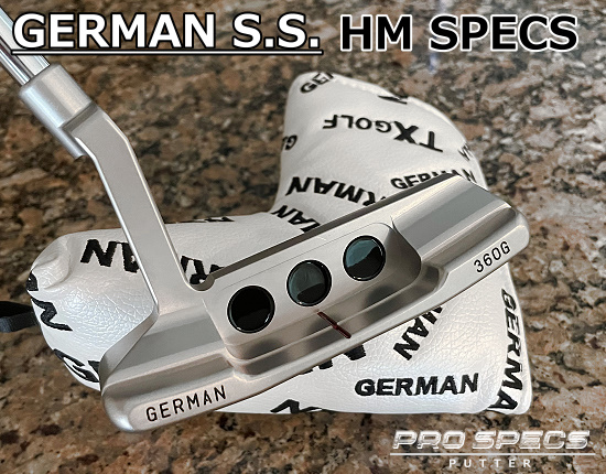 NEW！ GERMAN S.S. HM SPECS 360G 松山カラー仕様（黒刻印＋赤サイトライン）フラットフェース加工済 : 0506078 :  GSSパターショップ - 通販 - Yahoo!ショッピング