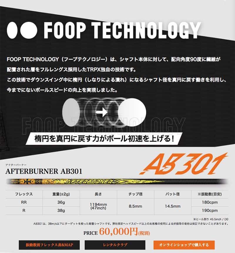トリプルエックス「trpx Afterburner アフターバーナーAB1シリーズ