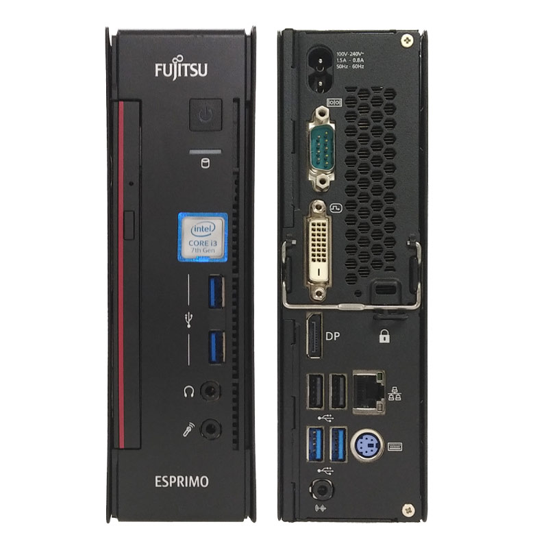 ウルトラスモールPC 中古パソコン 富士通 ESPRIMO Q556/R Windows11 Pro Core i3 7100T メモリ ...