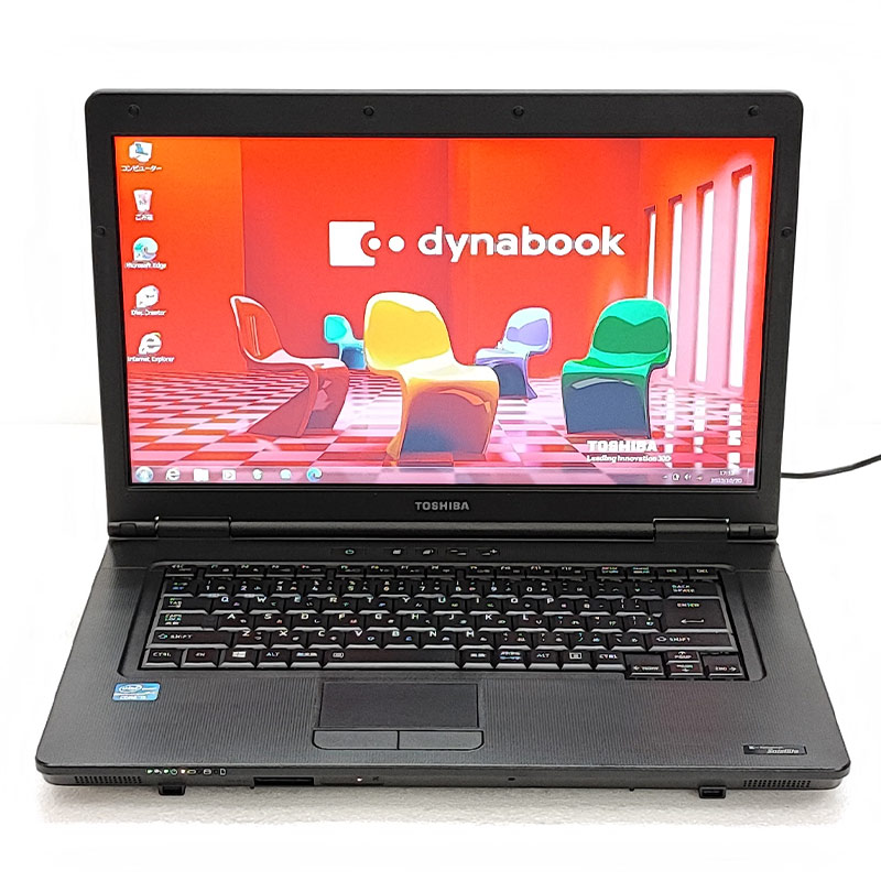 Win7 32bit 中古ノートパソコン 東芝 dynabook B552/F Windows7 Core i5 3320M メモリ 4GB HDD 320GB DVD-ROM 15.6型 無線LAN 15インチ A4 WPS Office付き｜gtech｜02